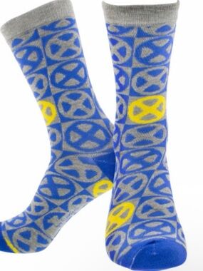 Men's Blue & Gray Marvel Crew Socks - Unisex - New